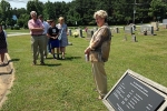 Pastor Joyce at cemetery